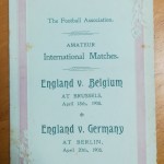 England amateurs vs Germany 1908
