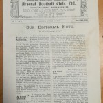 Arsenal football programme collector