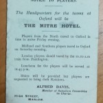 North vs South International Trial - Jan 1914 - Rear