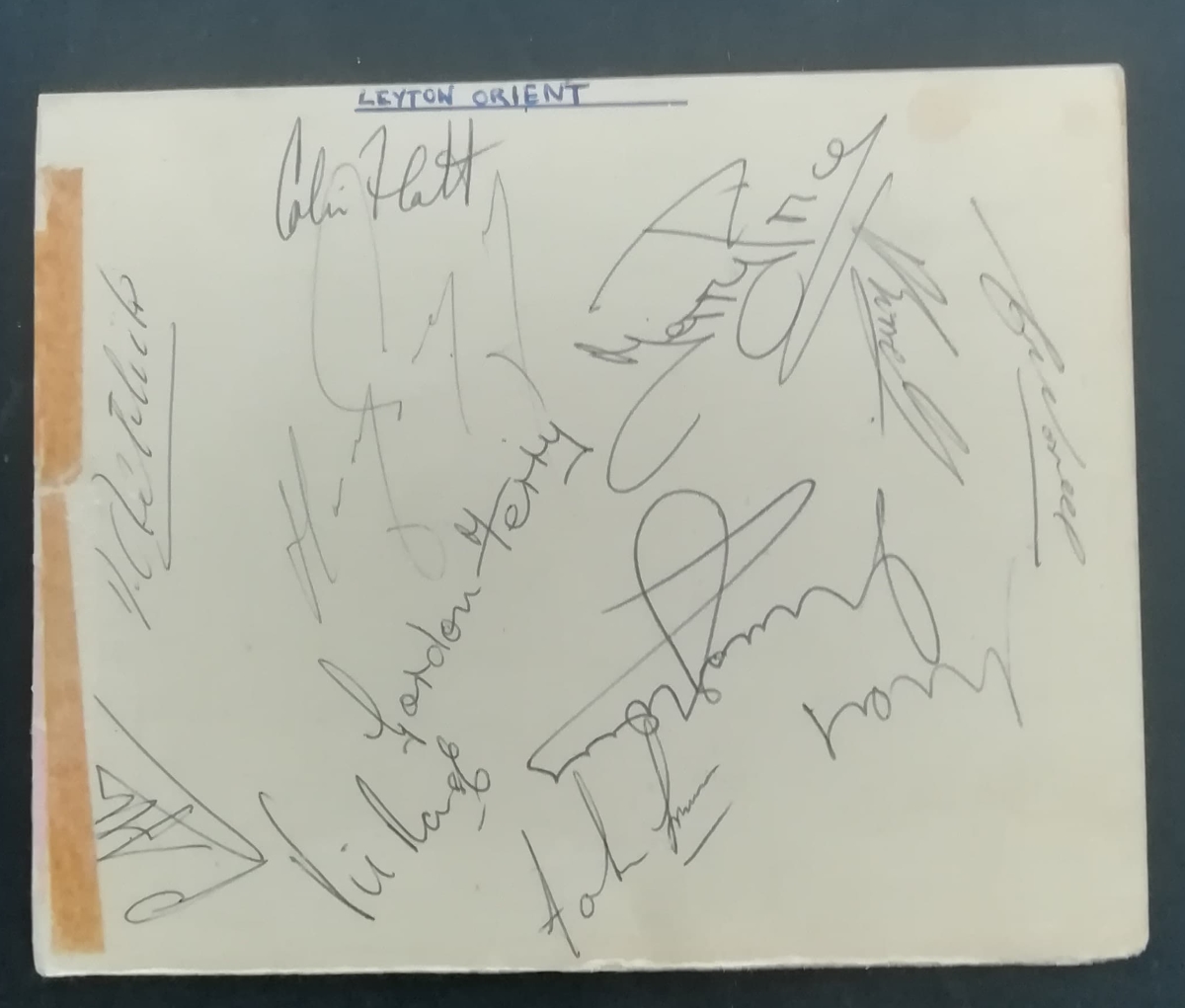 Leyton Orient autograph collector