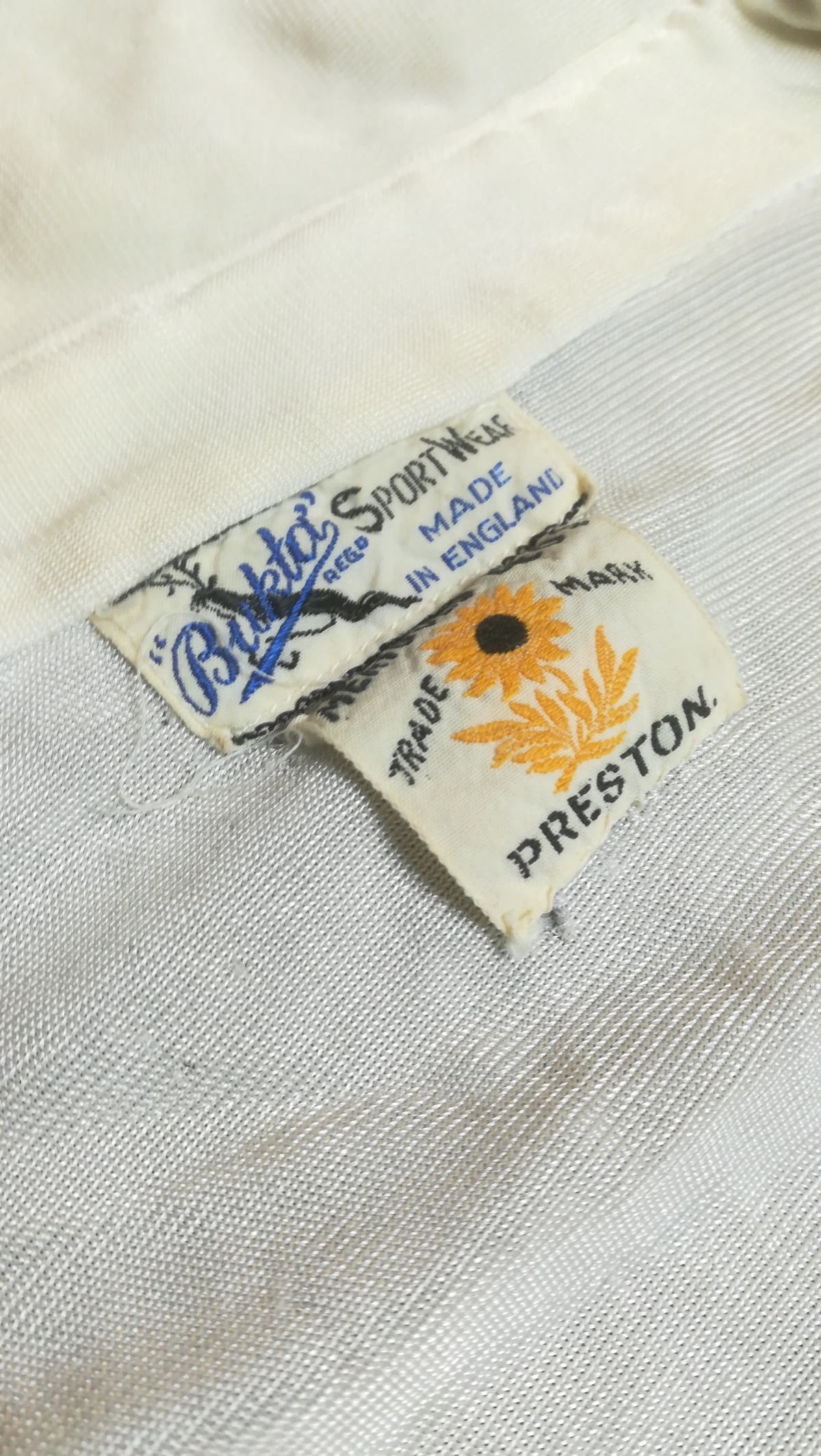 Willie Fagan - 1937 Preston North End Shirt - Collar Label