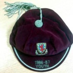 Brian Law Caps - Wales Youth - 86-87