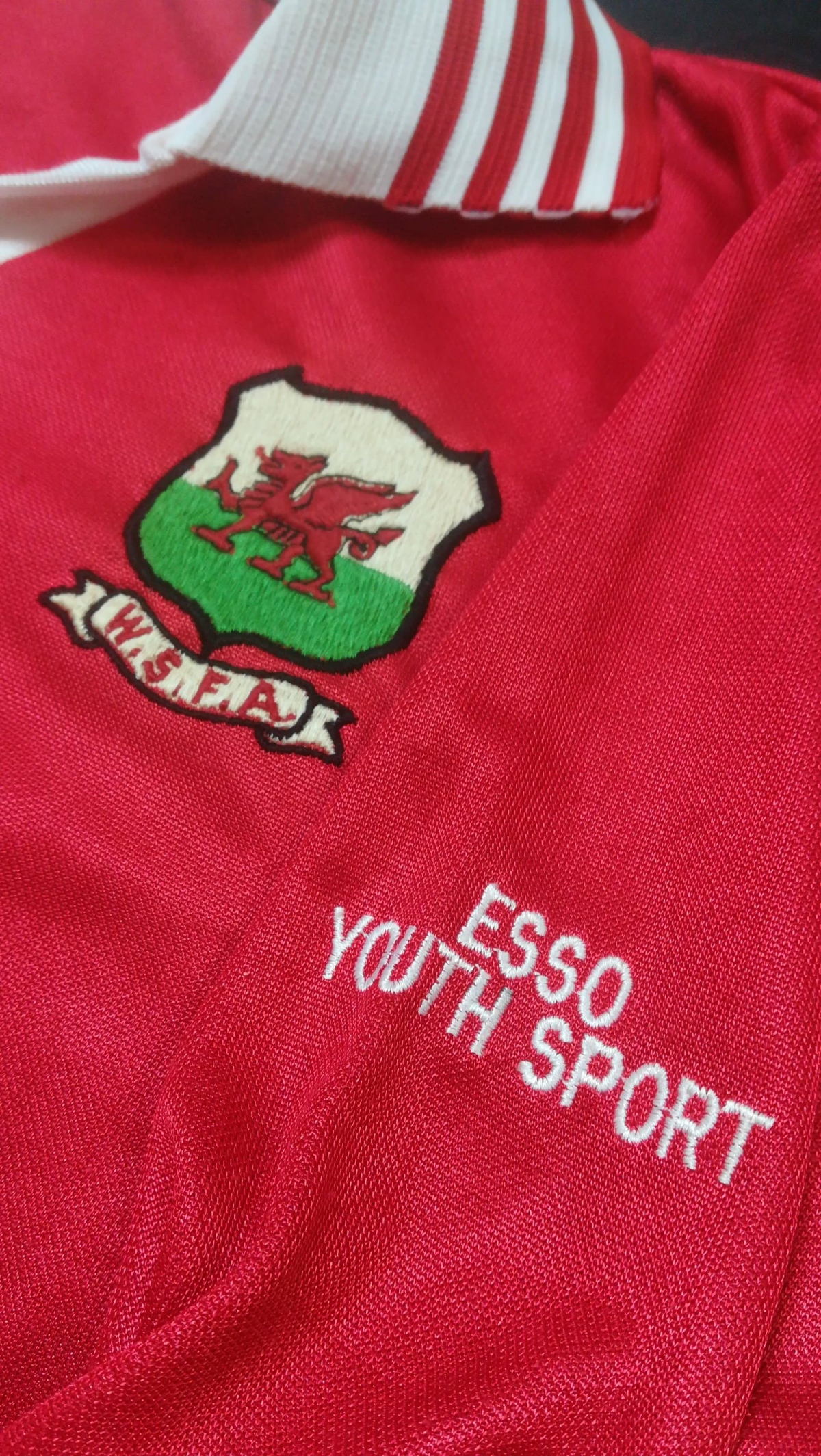 Brian Law - Wales Schoolboy Shirt - Badge