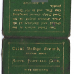 Notts County Season Ticket - 1884-85 - Front