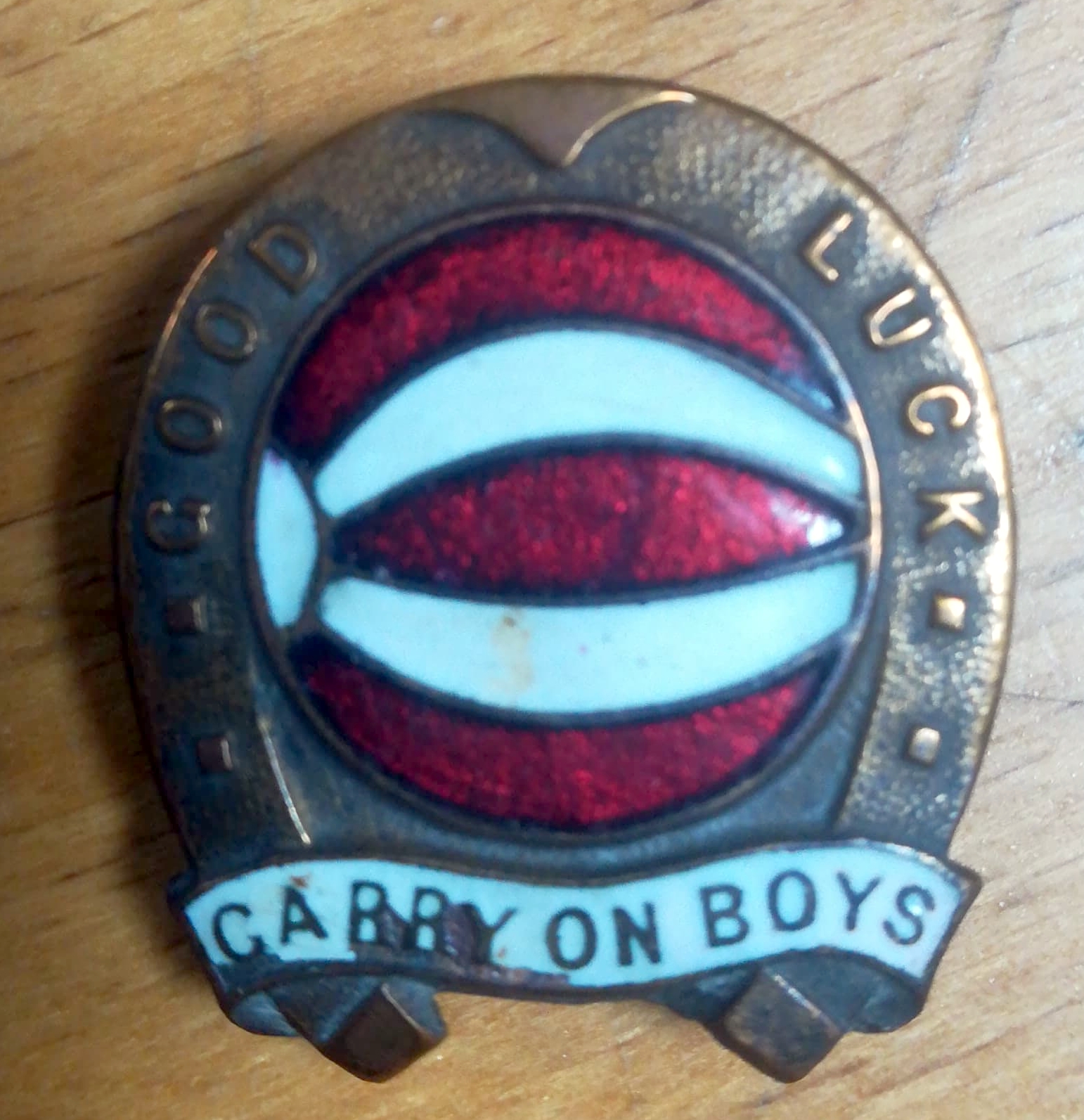 Carry on boys football badge