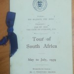 South Africa FA Tour 1939 memorabilia collector