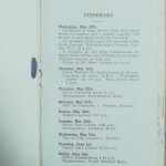Sailor Brown - South Africa 1939 Tour Itinerary - Inner
