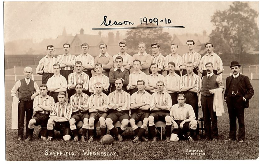 Teddy Davison - Sheffield Wednesday Postcards