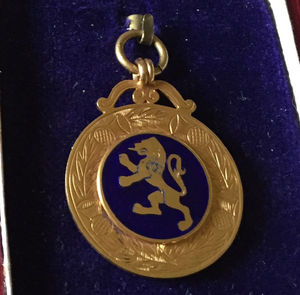 Robert Gillespie - Scotland vs England 1928 Amateur Medal