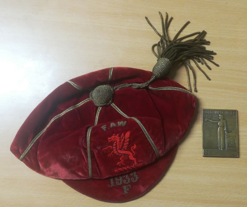Fred Windsor Warren - International Cap & Plaque - Wales v France 1933