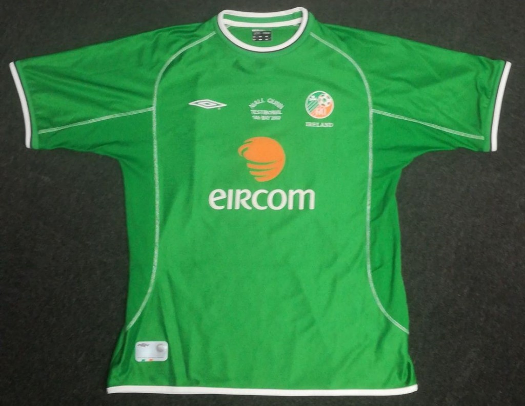 Jason McAteer - Niall Quinn Testimonial Matchworn Shirt
