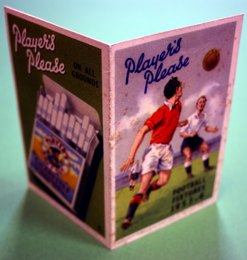 Players Cigarettes 1953/4 Manchester Fixture List