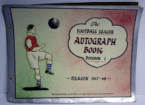 Artist Drawn 1947/8 Football League Autograph Book