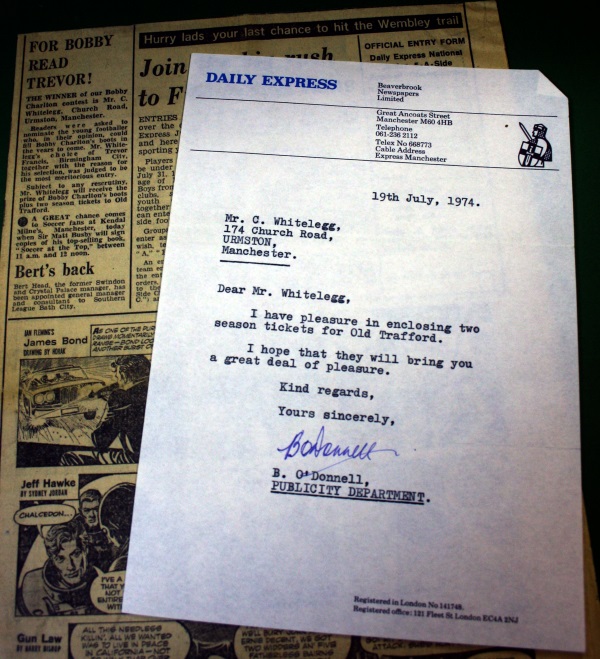 Official Winners Letter and Newspaper Article Official Winners Letter and Newspaper Article